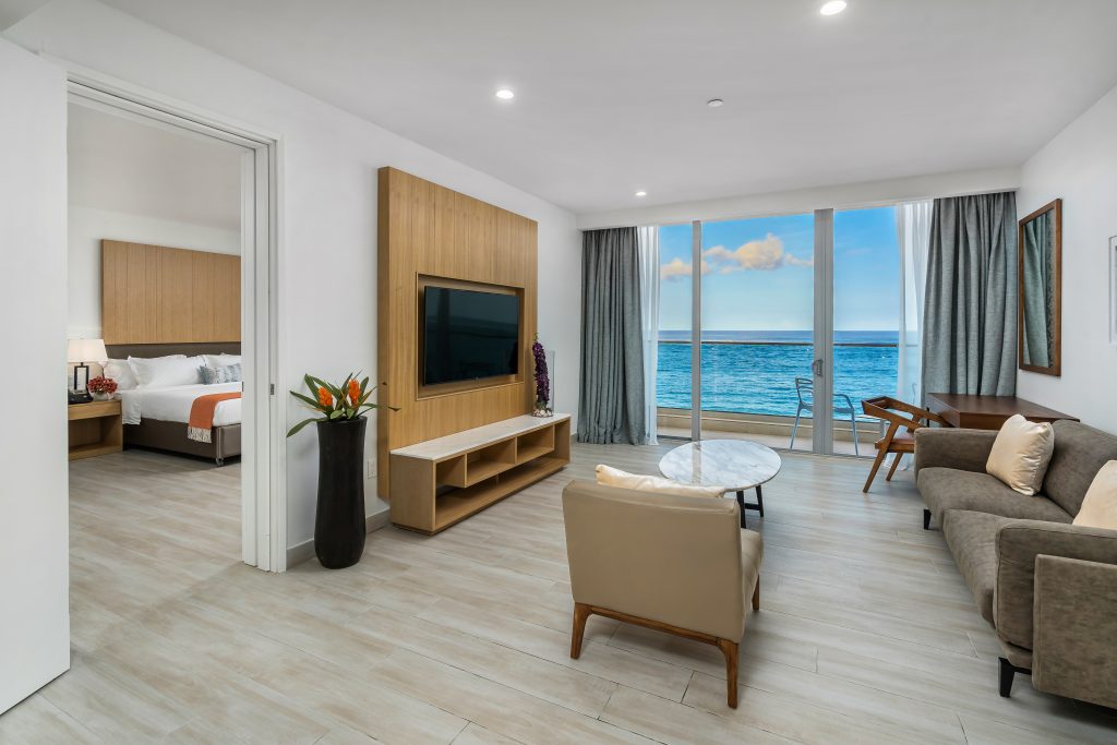 Oceanfront King Suite Living Room