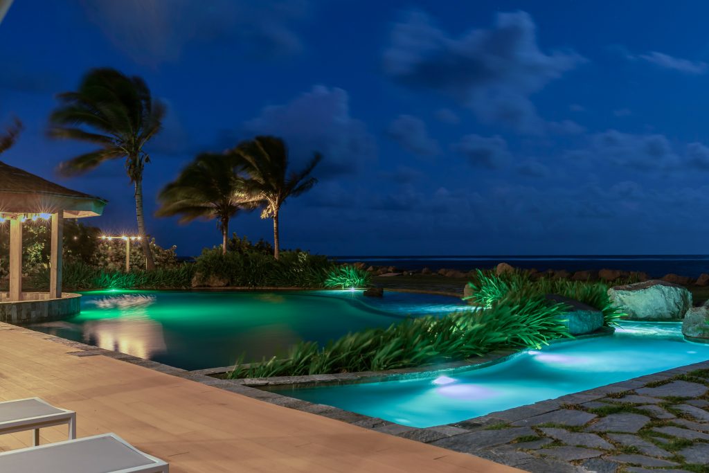 Night Pool View